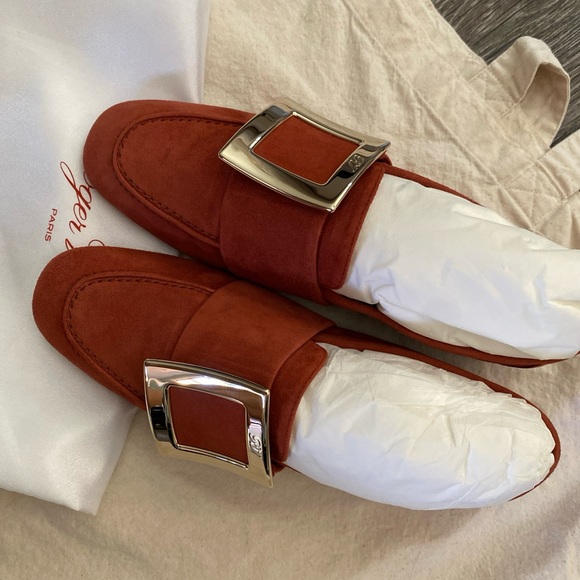 ROGER VIVIER Sue Suede Loafer size 35 1/2 - Picture 4 of 5